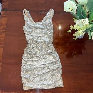 Express Silver Mini Dress